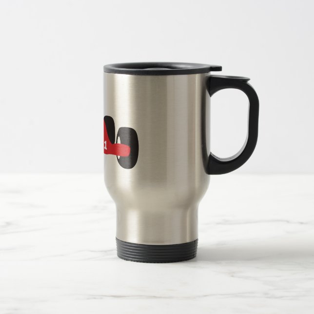 Mug De Voyage Turbo voiture de course (Droit)