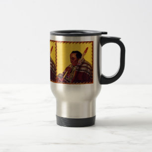 Mug De Voyage Tuyauterie de paix vintage amérindienne