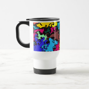 Mug De Voyage Twirl coloré Abstrait /