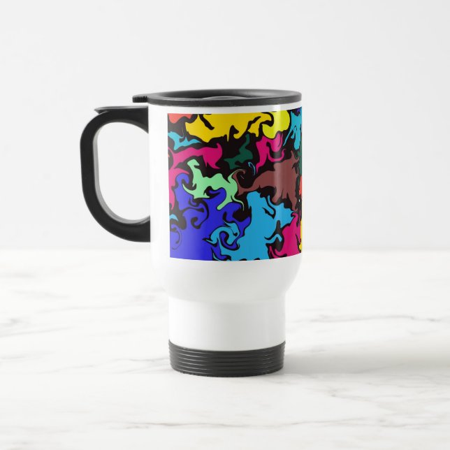 Mug De Voyage Twirl coloré Abstrait / (Gauche)