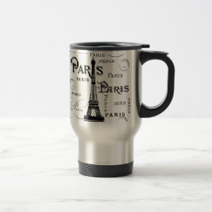 Mug De Voyage Typographie Calligraphie Paris France Tour Eiffel