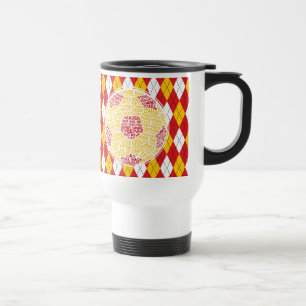 Mug De Voyage Typographie du ballon de football