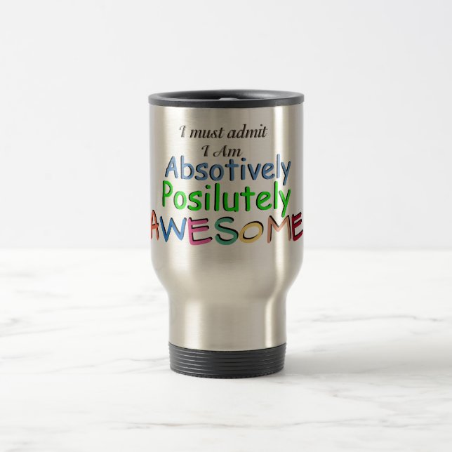 Mug De Voyage Typographie géniale (Centre)