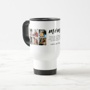 Mug De Voyage Typographie moderne Photo Collage Cadeau Pour Mama