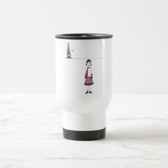 Mug De Voyage Un jour à Paris France (Centre)