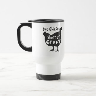 Mug De Voyage Un poulet à côté de fou
