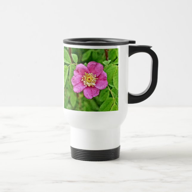 Mug De Voyage Un Rose sauvage (Droite)