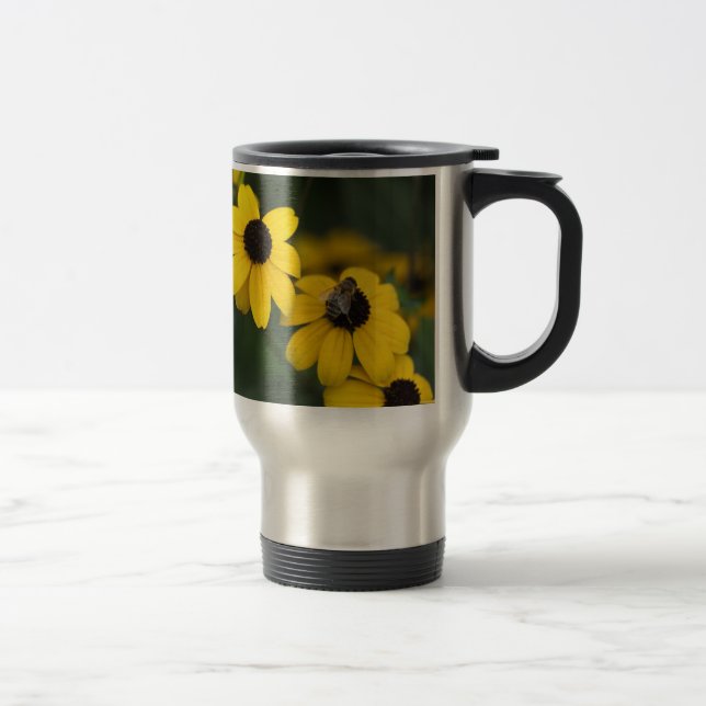 Mug De Voyage Une abeille au-dessus du nid de la flottille (Droit)