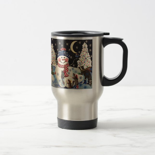 Mug De Voyage "Une nuit magique dans la neige" (Droit)