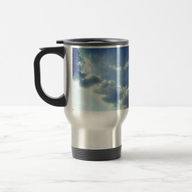 Mug De Voyage Une rangée de nuages (Gauche)