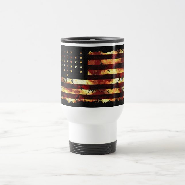 Mug De Voyage Union Flag, Guerre civile, Stars and Stripes, USA (Centre)