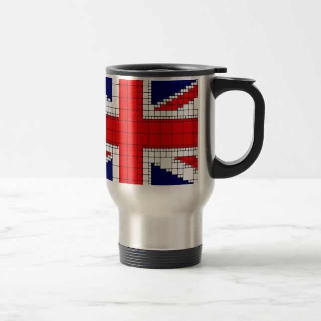 Mug De Voyage Union jack flag uk patriotique (Droit)