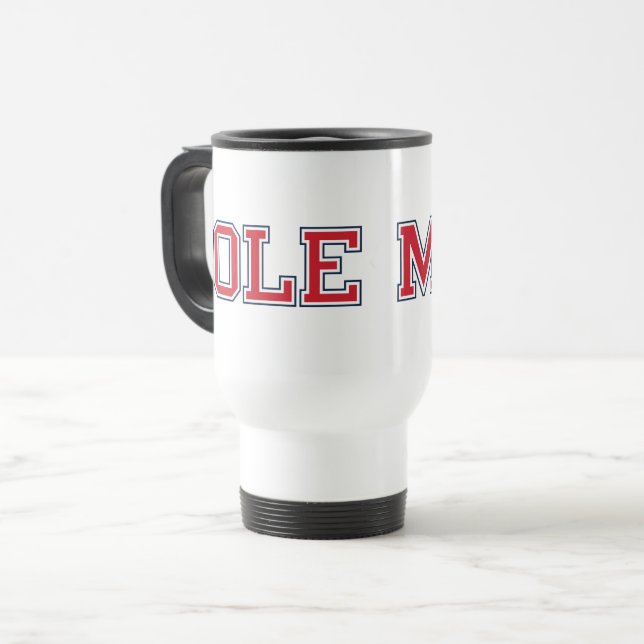 Mug De Voyage Université du Mississippi | Ole Miss Wordmark (Devant gauche)