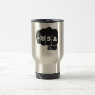 Mug De Voyage USA Fist Bump avec le drapeau américain