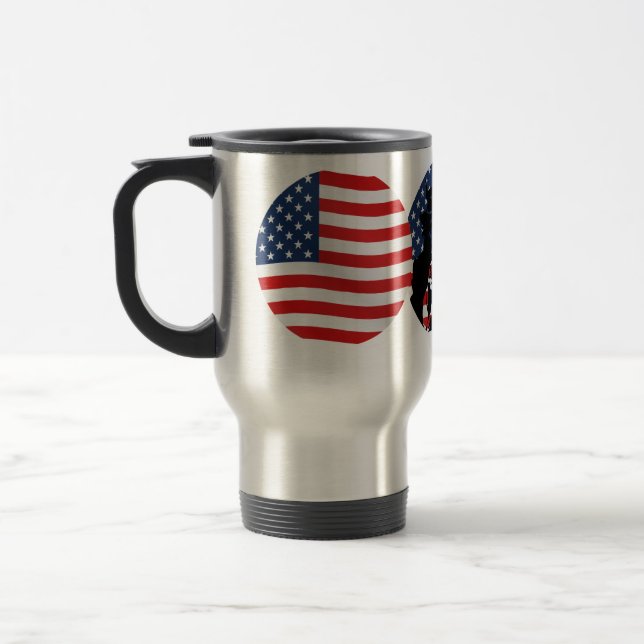 Mug De Voyage USA Stars & Stripes / Oncle Sam (Gauche)