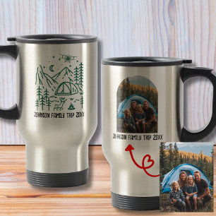 Mug De Voyage Vacances en famille - Camping en forêt - Photo per