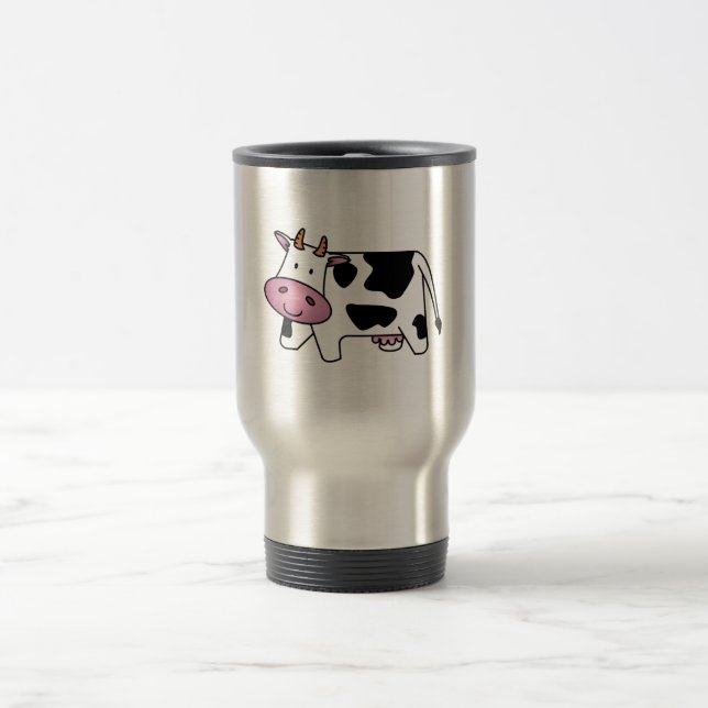 Mug De Voyage Vache heureuse (Centre)