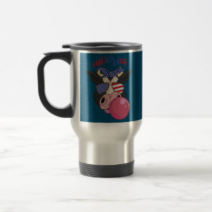 Mug De Voyage Vache Highland Moorica 4 juillet design USA