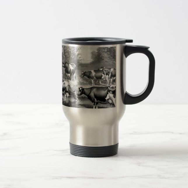 Mug De Voyage Vaches libres Holstein vaches frey (Droit)