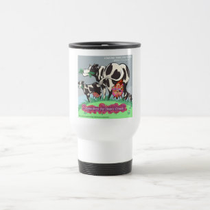 Mug De Voyage Vaches produisant de la crème épaisse, dessin anim