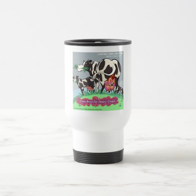 Mug De Voyage Vaches produisant de la crème épaisse, dessin anim (Centre)