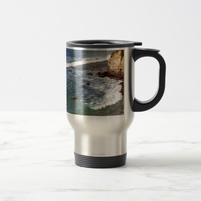 Mug De Voyage Vagues océaniques qui s'écrasent (Droit)