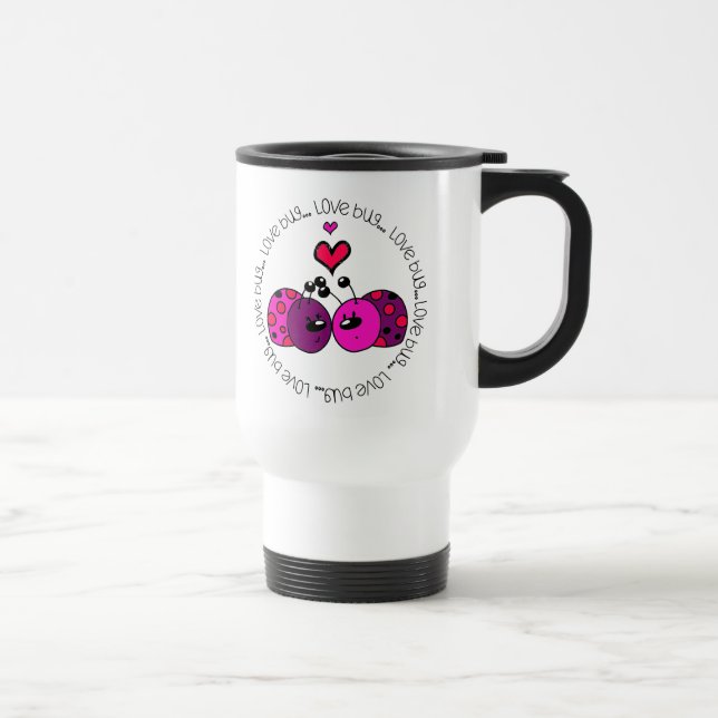Mug De Voyage Valentine Love Bug (Droite)