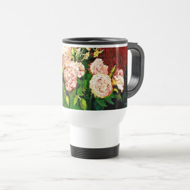 Mug De Voyage Van Gogh Peonies et Roses (Devant droit)