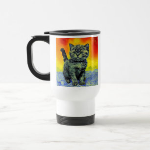 Mug De Voyage Van Gogh Style Chat Sunset Beach
