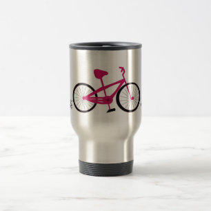 Mug De Voyage Vélo rose
