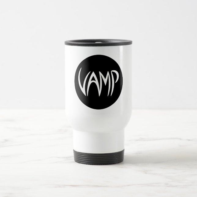 Mug De Voyage Version texte Vamp (noir/blanc) (Centre)