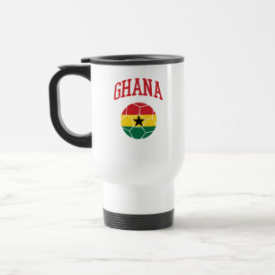 Mug De Voyage Vêtements de culture de football ghanéen Graphique