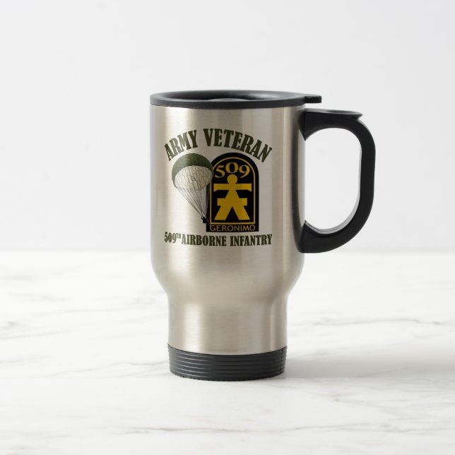 Mug De Voyage Vétéran de l'Armée - 509e PIR (Droit)