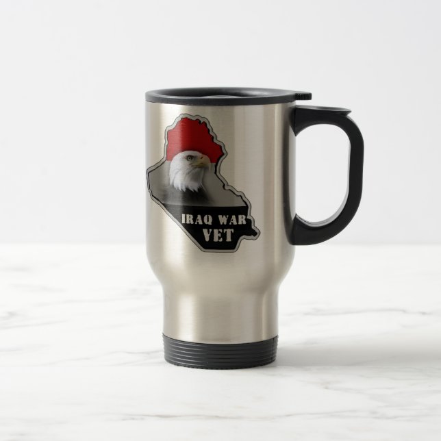 Mug De Voyage Vétéran de militaires de guerre d'Irak (Droit)