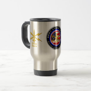 Mug De Voyage Vétéran du Corps Cyber de l'Armée