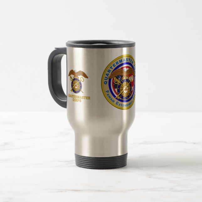 Mug De Voyage Vétéran du Corps des quartiers-maîtres (Devant gauche)