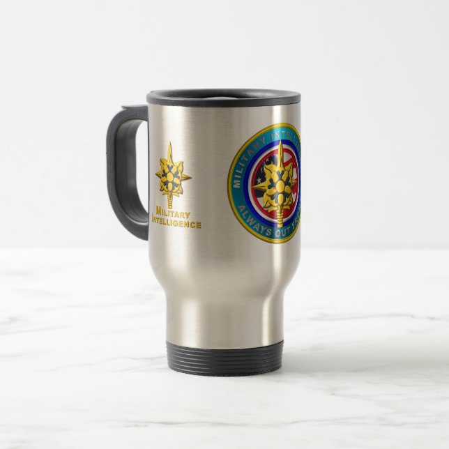 Mug De Voyage Vétéran du renseignement militaire (Devant gauche)