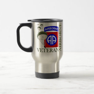 Mug De Voyage Vétéran quatre-vingt-deuxième aéroporté