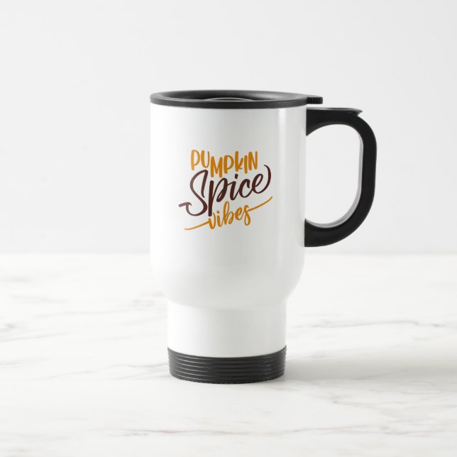 Mug De Voyage Vibes d'épices citrouilles (Droite)