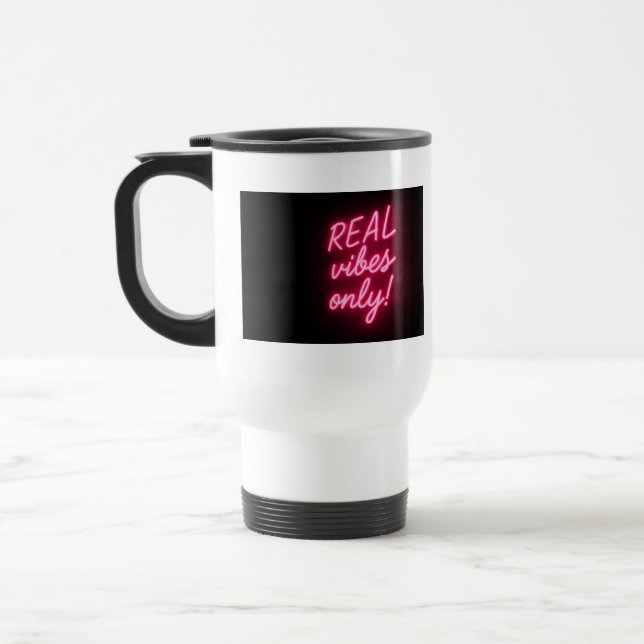 Mug De Voyage Vibes Réelles Seulement ! (Gauche)