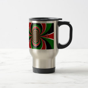 Mug De Voyage Vibrant Kenya Vision : Drapeau kényan en miroir