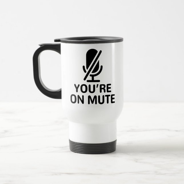 Mug De Voyage Video Call, vous êtes muet (Gauche)