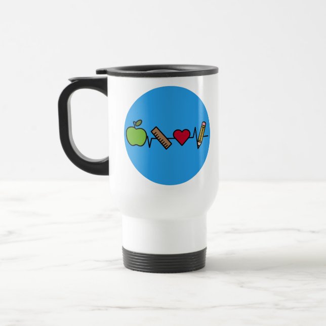 Mug de voyage Vie de l'enseignant - Conception de  (Gauche)