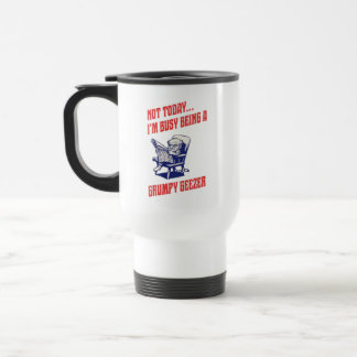 Mug De Voyage Vieil homme grincheux occupé