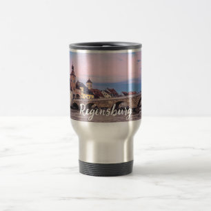 Mug De Voyage Vieille ville historique en Ratisbonne, Allemagne