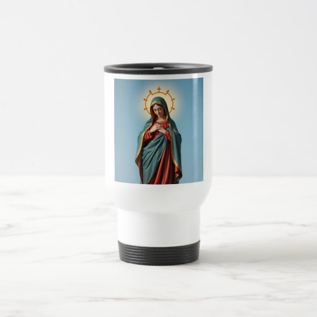 Mug de voyage Vierge Marie Belle (Centre)