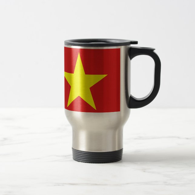 Mug De Voyage Viêt Nam Drapeau Jaune Star Voyage Musique (Droit)