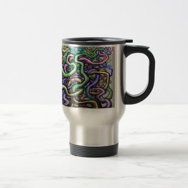 Mug De Voyage Vignes arc-en-ciel torsadées (Droit)
