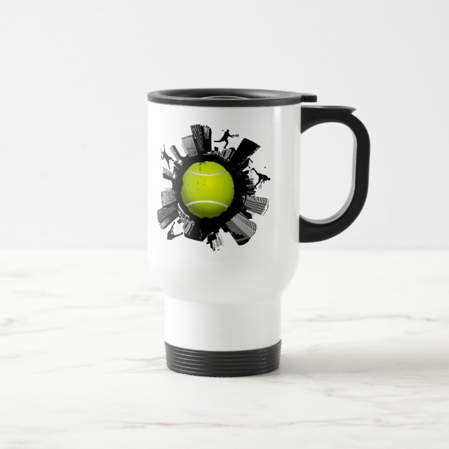 Mug De Voyage Ville de tennis (Droite)