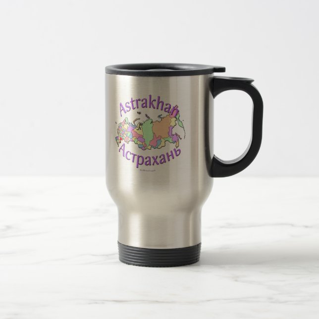 Mug De Voyage Ville Russie de l'Astrakan (Droit)
